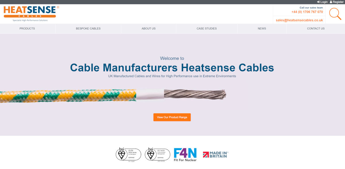Heatsense Cables Optimisation and SEO by DT Innovation