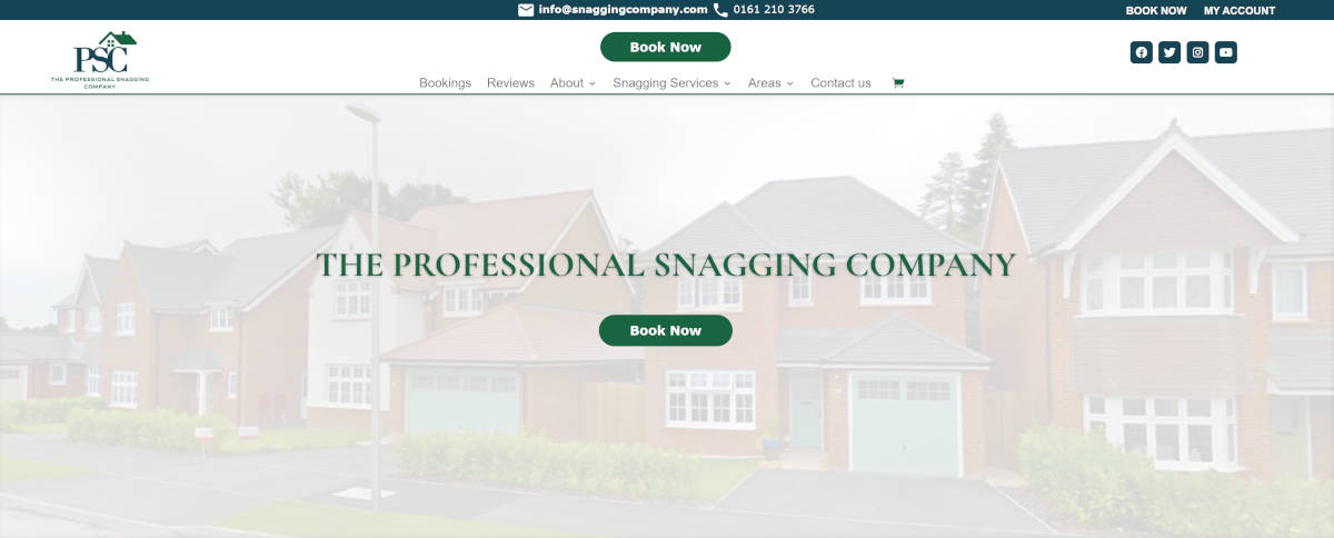 Snagging Company Website Development by DT Innovation