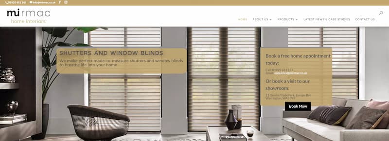 Mirmac Home Interiors Website Developed by DT Innovation